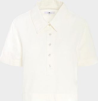 7 For All Mankind Short-Sleeve Polo Top