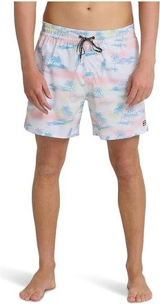 Billabong Lineup LB Mens Swimwear Off-White : 2XL, Polyester/Spandex