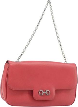 Ferragamo Pre-owned Cross Body Bags, female, Pink, Size: ONE SIZE Pre-owned Shoulder Bag