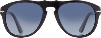 Persol Polarized Blue Gradient Pilot Mens Sunglasses PO0649 95/S3 54