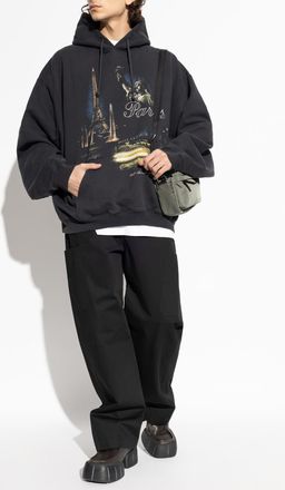 VETEMENTS Sweatshirt With Print, Mens, Black