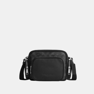 Coach Mens Fletcher Crossbody Bag In Signature Canvas - Multicolour - One Size