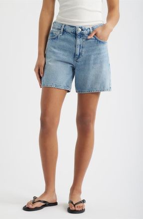Rag & Bone Kaia High Waist Relaxed Fit Denim Shorts in Sunrise at Nordstrom, Size 23