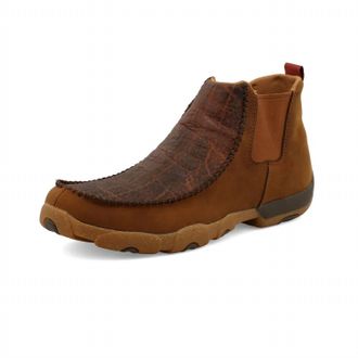 Twisted X Boots Mens Chelsea Driving Moc Shoes In Brown