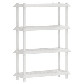 vidaXL Estanter&iacute;a 4 Niveles 100 X 40 X 136,5 Cm Pp Blanco Vidaxl