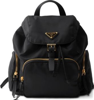 Prada small zip backpack - Zwart