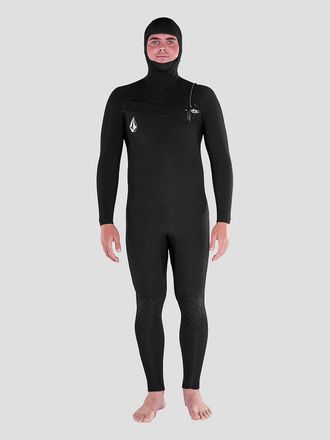 Volcom 4/3mm Hooded Chestzip Full Neopreno negro