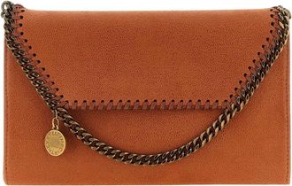 Stella McCartney Cartera de Cadena de Ante Sint&eacute;tico - Bags - Mujer - Naranja - ONE SIZE