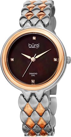 B&uuml;rgi Ladies Mother of Pearl Dial Watch BUR193TTR