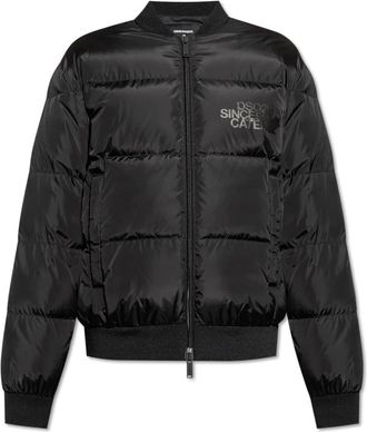 Dsquared2 Donsjas - Heren - Gewatteerde jassen - Zwart - S - Satijn - Jassen