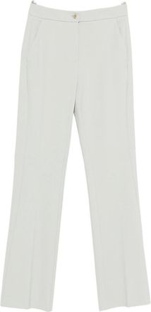 Pinko Grey Straight-Leg Elegant Trousers