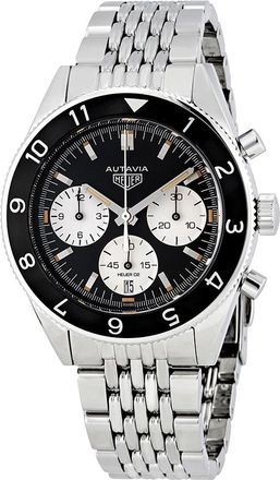 Tag Heuer Pre-owned Tag Heuer Heritage Automatic Black Dial Mens Watch CBE2110.BA0687
