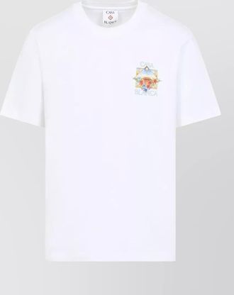 Casablanca cotton logo-print short-sleeve t-shirt
