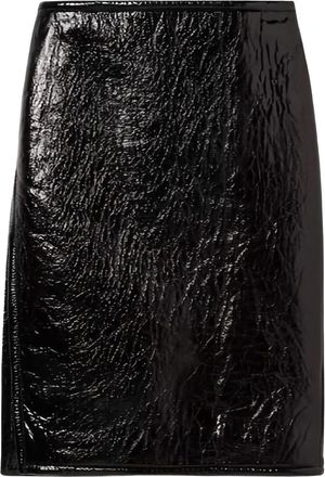 Gucci Leather Midi Skirt-Donna