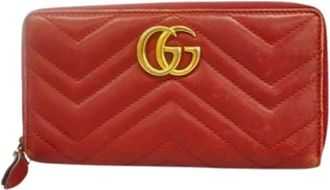 Gucci Pre-owned Long wallet (bi-fold) - - Pre-owned - Donna - Rosso - ONE SIZE