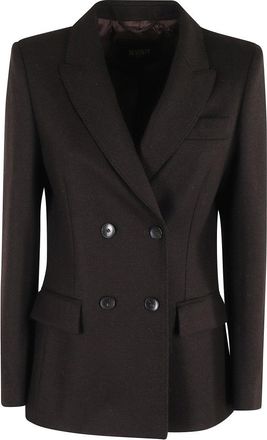Seventy Dar Brown Wool Blazer