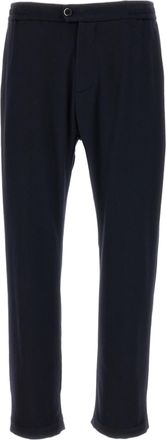 Barena Blue Modio Cashmere Straight-Leg Pants
