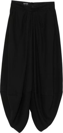 Giorgio Armani Zip-fastening Draped-design Midi Skirt