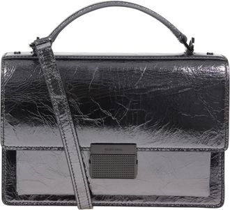 Golden Goose Handbags, female, Black, Size: ONE SIZE Patent Leather Venezia Bag with Metal Details