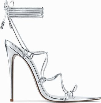 Femme Sin Lace Up Sandal in Silver at Nordstrom, Size 13