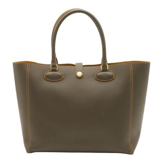 Loewe Brown Leather Shoulder Bag Tote Bag (Pre-Owned)