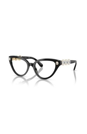 Swarovski 53mm Cat Eye optical glasses in Black at Nordstrom