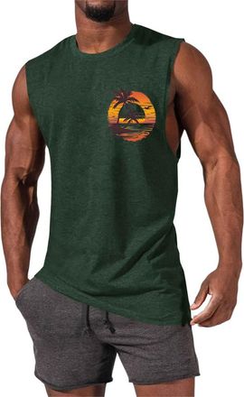 Generic Big Promotion Lightning Deals Adjustable Weighted Vest Woman Rash Mens Long Sleeve Spf 50 Running Tank Top Men Green Summer Vests Loose Fit T Shirt Mu