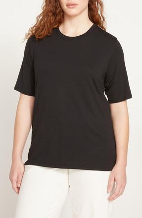 Universal Standard Maia Stovepipe Sleeve T-Shirt in Black at Nordstrom, Size Xs