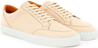 Burberry Womens Pink Leather Low Top Sneakers
