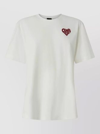 Pinko cotton logo print t-shirt