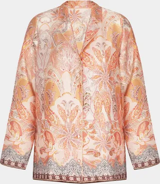 Lise Charmel Paisley-Print Pajama Jacket
