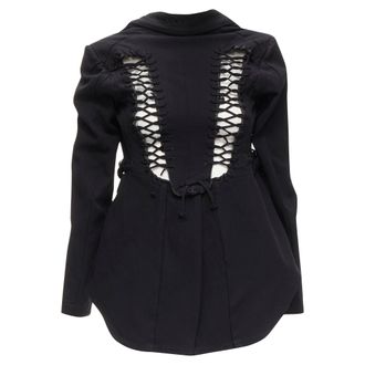 Comme Des Gar&ccedil;ons Comme Des Garcons lace eyelet deconstructed jacket