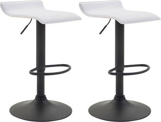 Clp Set 2 Sgabelli Bar Dyn V2 In Similpelle bianco nero