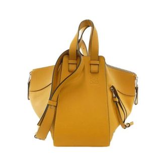 Loewe Pre-owned Hammock Small Calf Shoulder Bag - - Pre-owned - Donna - Giallo - ONE SIZE