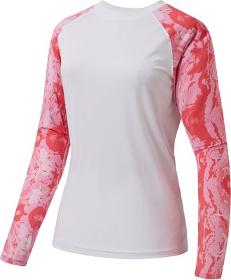 Bassdash Womens UPF 50+ UV Sun Protection T-Shirt Long Sleeve Fishing Hiking Performance Shirts