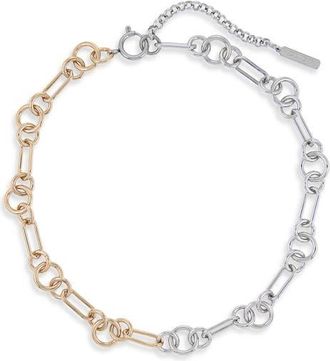 Justine Clenquet Scott Choker Necklace in Gold N Palladium at Nordstrom