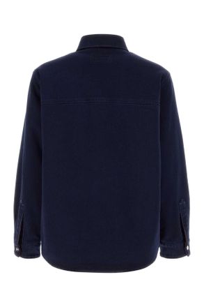 Gucci Mens Dark Blue Denim Jacket Bluemix Fabric Maglie