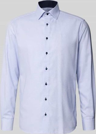 Eterna Modern Fit Business-Hemd mit Knopfleiste in Bleu, Gr&ouml;&szlig;e 41