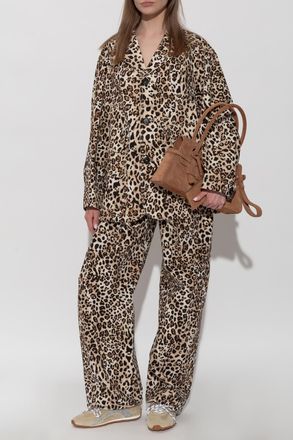 Dsquared2 Jacket With Animal Print, Womens, Beige