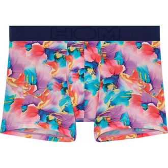 HOM Mens Boxer Aquaflowers Briefs, Multicolour Print, XXL