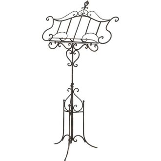 Biscottini International Biscottini - Soporte Para Cuadros Soporte De Libros Y De M&uacute;sica De Hierro Exhibici&oacute;n De Suelo Expositor De Informaci&oacute;n Caballete Portamen&uacute;s