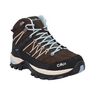 F.lli Campagnolo Wanderschuh CMP RIGEL MID WMN WP TREKKING SHOES, Damen, Gr. 36, toffee, lagoon, Leder, Schuhe Wanderschuh, wasserdicht