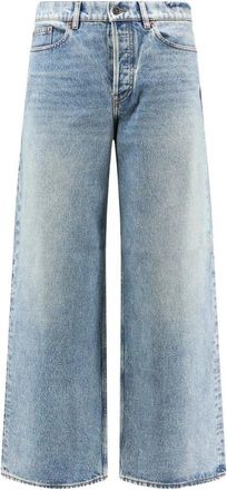 Golden Goose Journey Ms Pant Wide Parker Cotton Denim Vintage Medium Wash