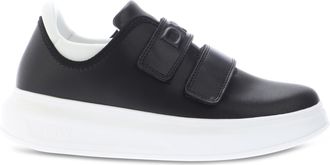 DKNY Womens Jamiah Hook & Loop Shoes in Black Leather - Size UK 6.5