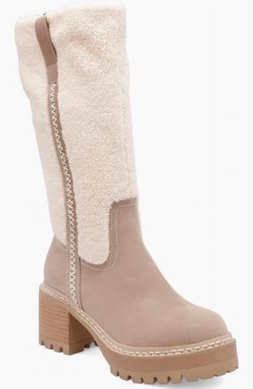 Mia Shoes Womens Teirson Faux Shearling Platform Boot In Bruss