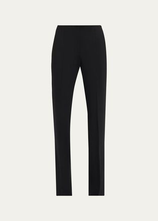 Max Mara Morata Stretch Wool Straight-Leg Pants