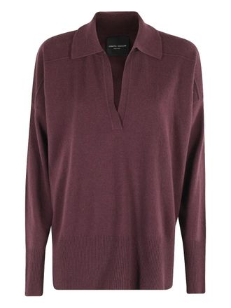 Roberto Collina polo-neck knit top - Red