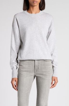Tom Ford Cashmere Crewneck Sweater in Ig125 Pale Grey Melange at Nordstrom, Size X-Small