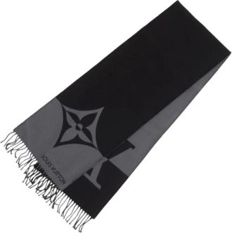 Louis Vuitton Pre-owned Shawl - unisex - Vintage Accessoires - Zwart - ONE Size - Wol - Vintage
