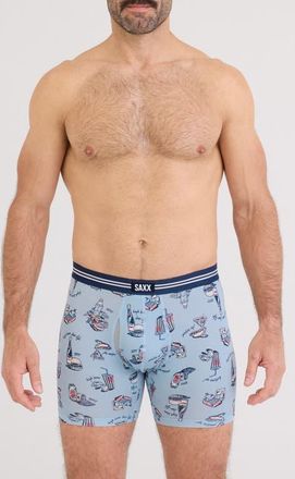 Saxx Vibe Xtra Assorted 2-Pack Boxer Briefs in Hg Brow Lw Life/Nvy at Nordstrom, Size Xx-Large